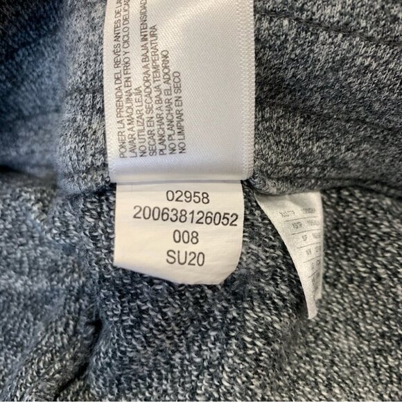 Roots Sweat Shorts Womens Large Grey Salt and Pepper Midrise Cotton Athleisure - Picture 6 of 7